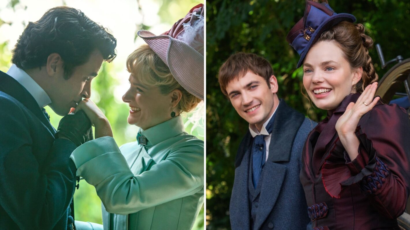 Harry Richardson and Louisa Jacobson on 'The Gilded Age'; Guy Remmers and Kristine Froseth on 'The Buccaneers'