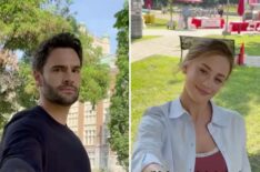 'The Love Hypothesis': First Look at Lili Reinhart & Tom Bateman on Set
