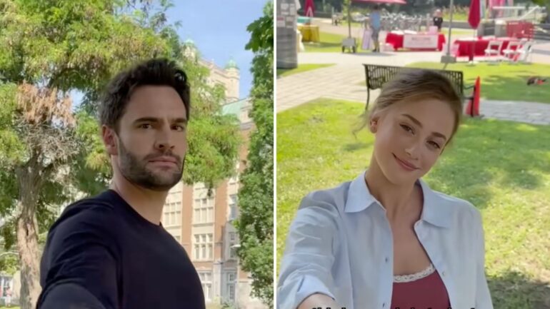Tom Bateman and Lili Reinhart on 'The Love Hypothesis'