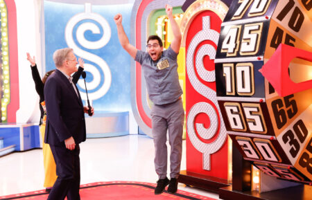 Drew Carey with a contestant in a 2025 episode of 'The Price Is Right'
