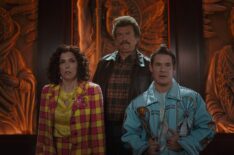 Edi Patterson, Danny McBride, and Adam DeVine in 'The Righteous Gemstones'
