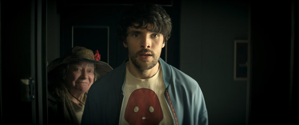 Clare Higgins as Mad Hettie, Colin Morgan as Sexton in 'The Sandman' Season 2 Episode 12 bonus episode, 'The High Cost of Living'