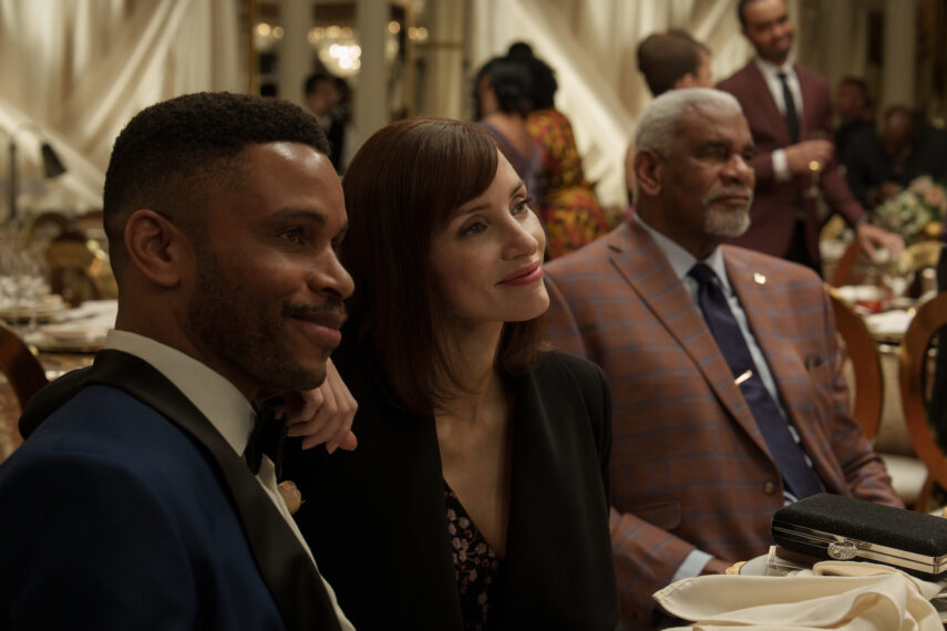 Nnamdi Asomugha and Jessica Chastain — 'The Savant'