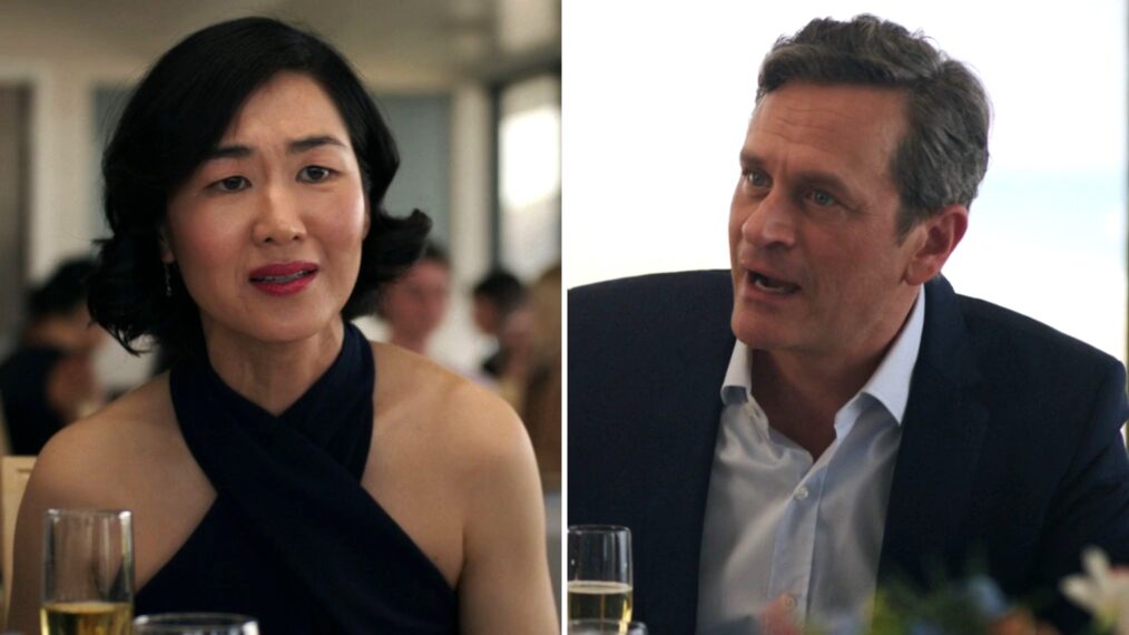 Jackie Chung and Tom Everett Scott in 'The Summer I Turned Pretty' Season 3