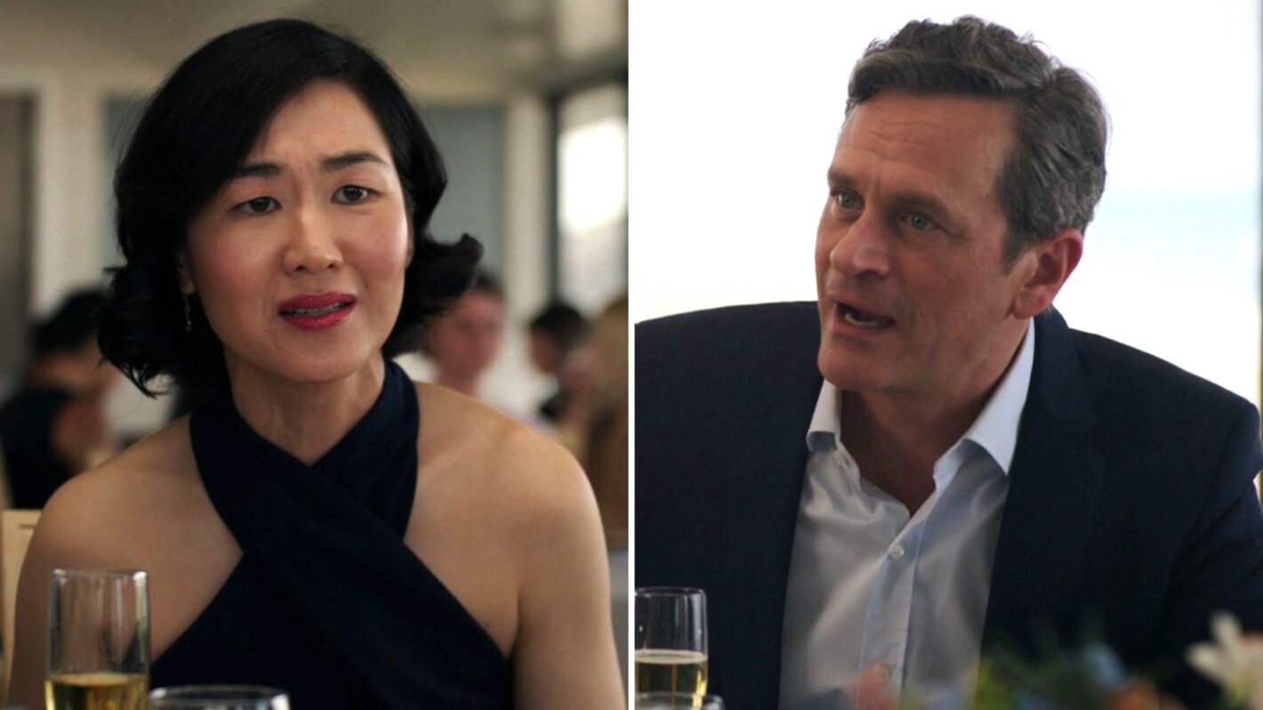Jackie Chung and Tom Everett Scott in 'The Summer I Turned Pretty' Season 3