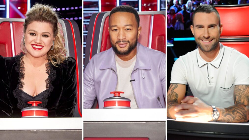 Kelly Clarkson, John Legend, and Adam Levine — 'The Voice'