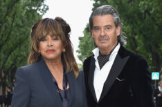 Tina Turner and Erwin Bach attend the Giorgio Armani 40th Anniversary