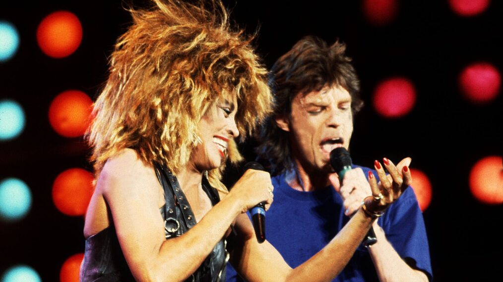 Tina Turner and Mick Jagger