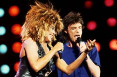 Tina Turner and Mick Jagger
