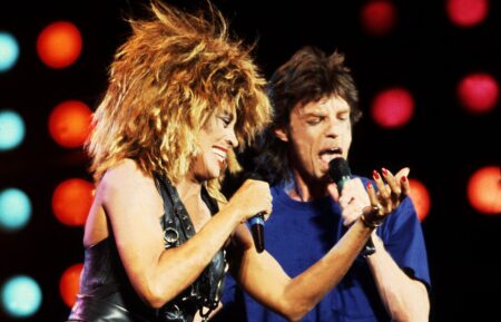 Tina Turner and Mick Jagger