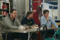 Shane Gillis as Shane, Chris O'Connor as Cal, and Steve Gerben as Will — 'Tires' Season 2 Episode 3