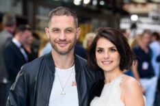 Tom Hardy and Charlotte Riley attend the 'Swimming With Men' UK Premiere