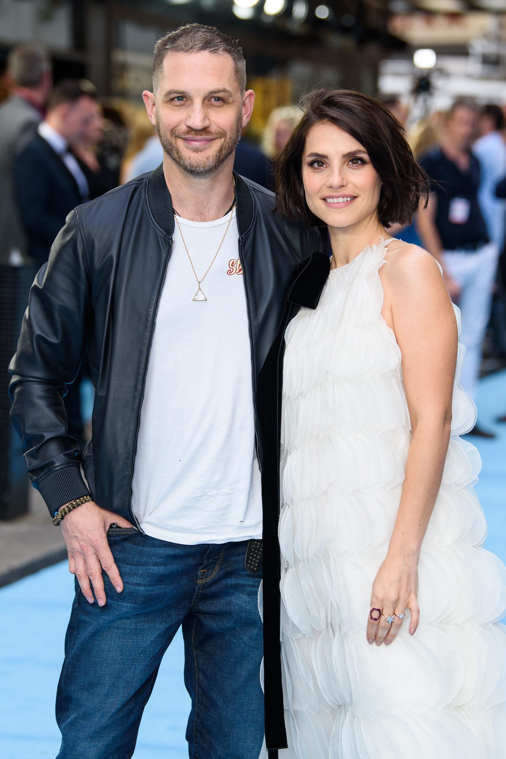 Charlotte Riley and Tom Hardy attend the 'Swimming With Men' UK Premiere
