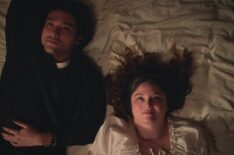 Will Sharpe and Megan Stalter in 'Too Much'