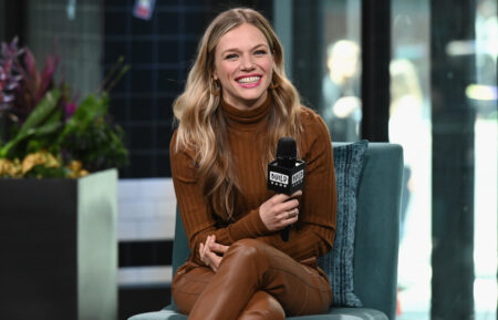 Actress Tracy Spiridakos attends the Build Series to discuss 