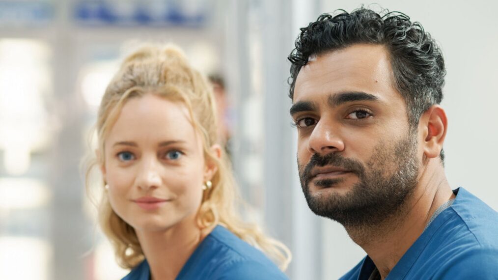 Laurence Leboeuf as Dr. Magalie Leblanc, Hamza Haq as Dr. Bashir Hamed — 'Transplant' Season 4 Episode 8 'All I Have Is How I Feel'