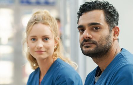 Laurence Leboeuf as Dr. Magalie Leblanc, Hamza Haq as Dr. Bashir Hamed — 'Transplant' Season 4 Episode 8 
