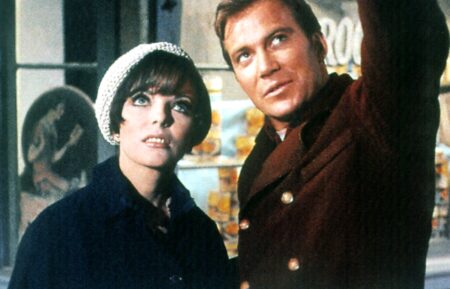 Joan Collins and William Shatner in Star Trek