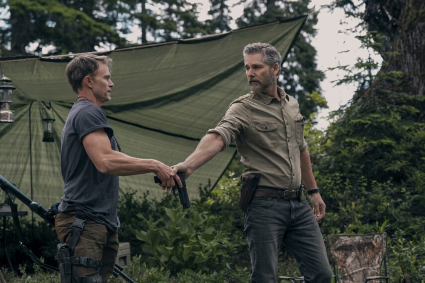 Wilson Bethel as Shane Maguire, Eric Bana as Kyle Turner — 'Untamed' Season 1 Episode 2