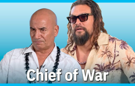 Jason Mamoa and Temuera Morrison in 'Chief of War'