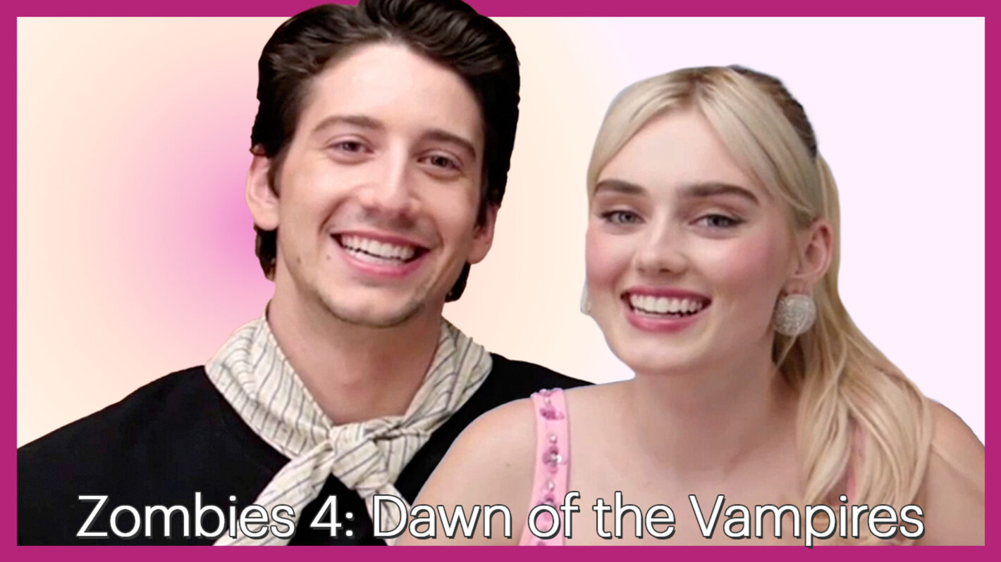 Milo Manheim and Meg Donnelly, stars of 'Zombies 4: Dawn of the Vampires'