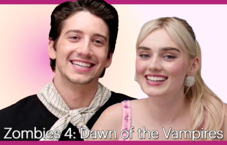 Milo Manheim and Meg Donnelly, stars of 'Zombies 4: Dawn of the Vampires'