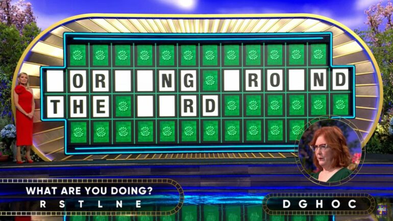 Wheel of Fortune contestant Linda Keyes solving the Bonus Round on February 4, 2025