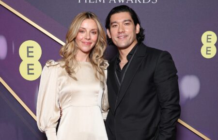 Sophia Di Martino and Will Sharpe attend the 2025 EE BAFTA Film Awards