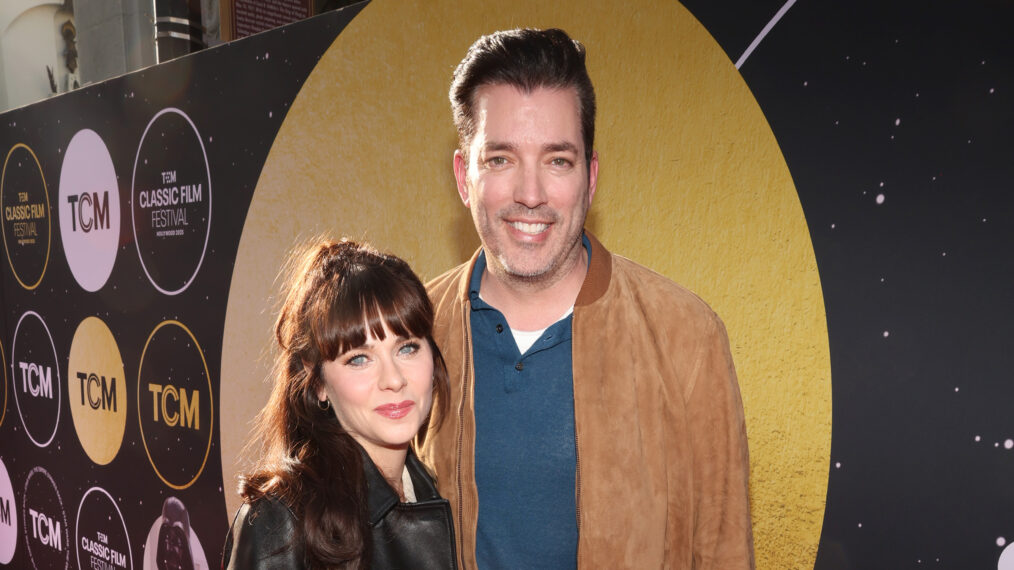 Zooey Deschanel and Jonathan Scott attend the 2025 TCM Classic Film Festival