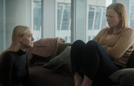 ALL HER FAULT -- -- Pictured: (l-r) Dakota Fanning as Jenny, Sarah Snook as Marissa -- (Photo by: PEACOCK)