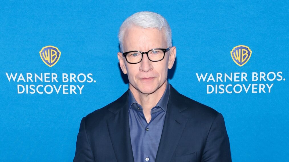 Anderson Cooper attends Warner Bros. Discovery’s 2025 Upfront arrivals at The Theater at Madison Square Garden on May 14, 2025 in New York City.