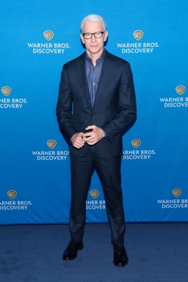 Anderson Cooper attends Warner Bros. Discovery’s 2025 Upfront arrivals at The Theater at Madison Square Garden on May 14, 2025 in New York City.