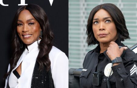 Angela Bassett in July 2025; Angela Basset on Season 8, Episode 17 of ABC's '9-1-1.'