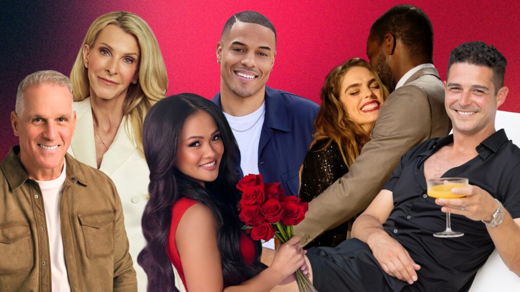 Mel Owens on 'The Golden Bachelor', Joan Vassos on 'The Golden Bachelorette', Jenn Tran on 'The Bachelorette', Grant Ellis on 'The Bachelor' Chris and Bri on 'The Bachelor Presents Listen to Your Heart' and Wells Adams on 'Bachelor in Paradise'