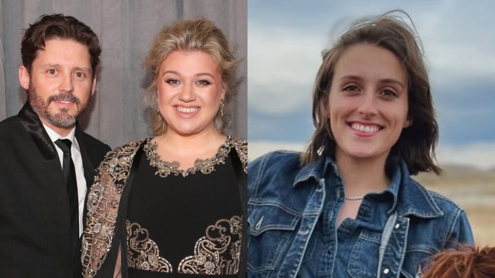 Brandon Blackstock and Kelly Clarkson in January 2018; Savannah Blackstock Lee in December 2023.