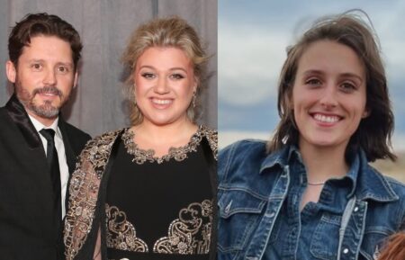 Brandon Blackstock and Kelly Clarkson in January 2018; Savannah Blackstock Lee in December 2023.