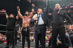 Bronson Reed, Seth Rollins, Paul Heyman and Bron Breakker