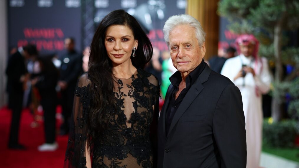 Catherine Zeta-Jones and Michael Douglas attend Women In Cinema during the Red Sea International Film Festival 2024 at Jeddah Yacht Club on December 06, 2024 in Jeddah, Saudi Arabia