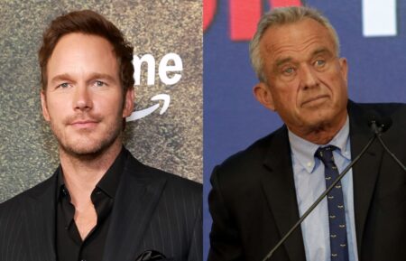 Chris Pratt in August 2025; Robert F. Kennedy Jr. in March 2024.