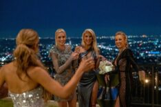 Chrishell Stause, Heather Rae Young, Emma Hernan, and Mary Fitzgerald on Season 4 of Netflix's 'Selling Sunset,' 2021.