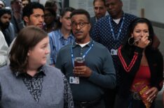 Molly Kearney, Alex Tarrant, Tim Meadows, and Gigi Zumbado in 'DMV' Season 1