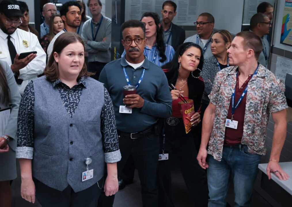 Molly Kearney, Tim Meadows, Gigi Zumbado, and Tony Cavalero in 'DMV' Season 1