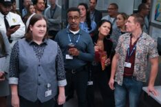 Molly Kearney, Tim Meadows, Gigi Zumbado, and Tony Cavalero in 'DMV' Season 1