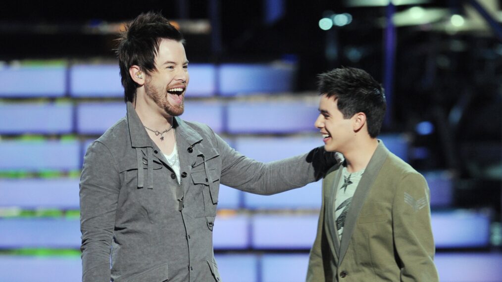 David Cook and David Archuleta on Season 7 of 'American Idol,' May 20, 2008.