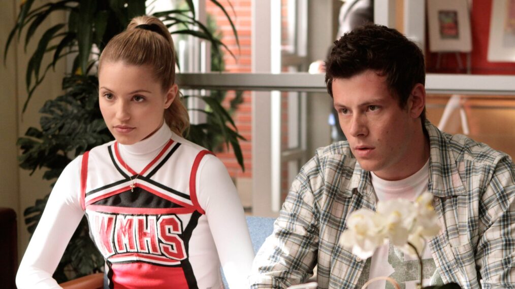 Dianna Agron and Cory Monteith on Season 1, Episode 8, of 'Glee,' October 2009.