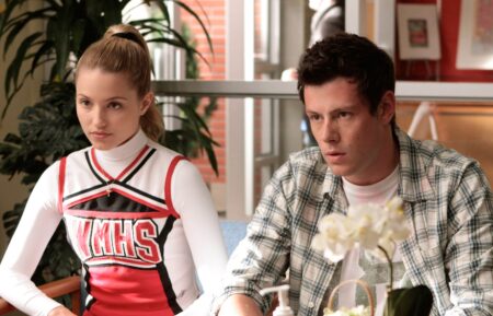 Dianna Agron and Cory Monteith on Season 1, Episode 8, of 'Glee,' October 2009.