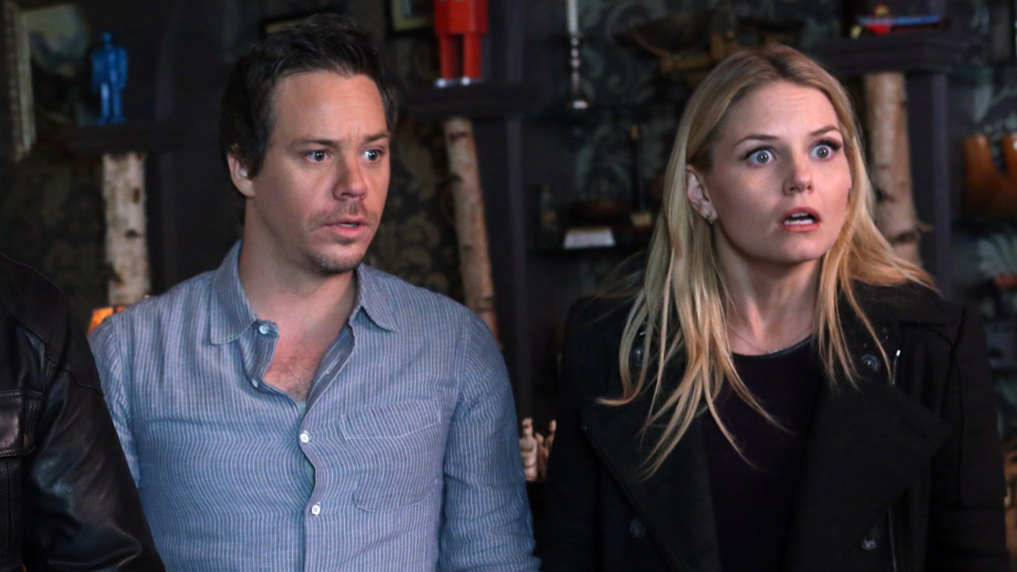 Jennifer Morrison and Michael Raymond James as Emma and Neal on Once Upon a Time