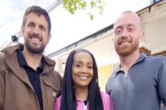 Evan Thomas, Shea Hicks-Whitfield, and Keith Bynum on the August 27, 2025, episode of 'Bargain Block,' HGTV