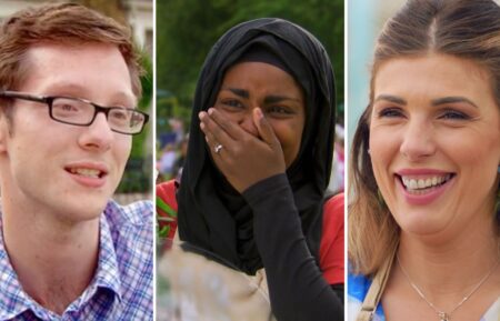 Edd Kimber, Nadiya Hussain, and Georgie Grasso from 'Great British Bake Off'