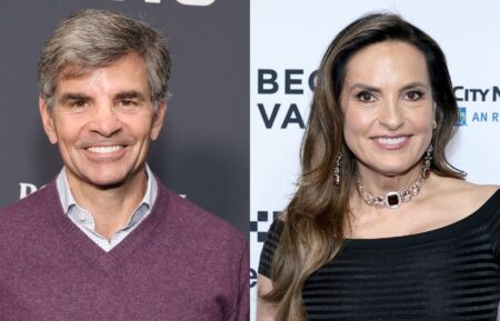 George Stephanopoulos in October 2024; Mariska Hargitay in June 2025.